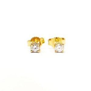 Orecchino punto luce tornito