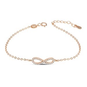 Bracciale infinito zirconato