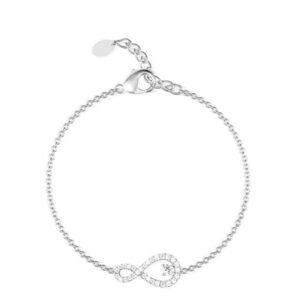 Bracciale infinito zirconato